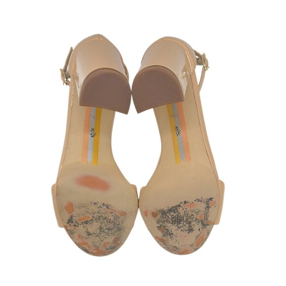 Sam Edelman YARO Blush Patent Leather Block Heel Sandals – Women’s Size 7.5 W - Picture 6 of 10